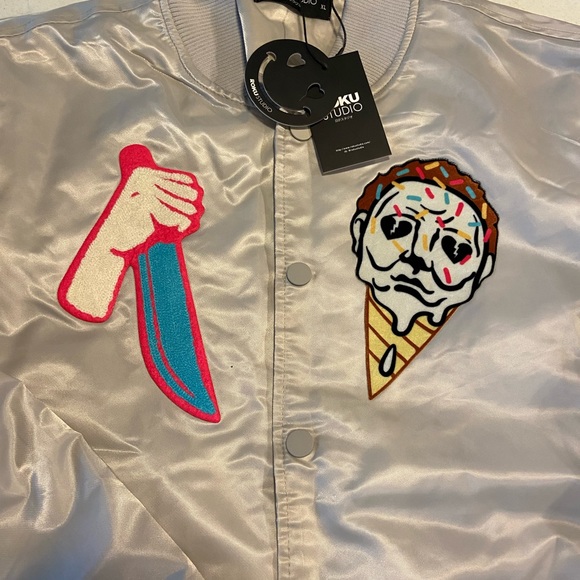 Roku Studio Men’s Halloween Jacket Ice Scream Michael Myers Size XL - Picture 2 of 8